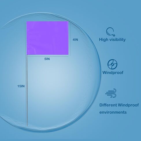 وضع علامة على 30 حزمة أعلام ساحة أعلام 15 × 4 × 5 بوصة أعلام علامة لأعلام ساحة العشب وأعلام المسح وأعلام الرش وأعلام الري (أحمر) in Kuwait