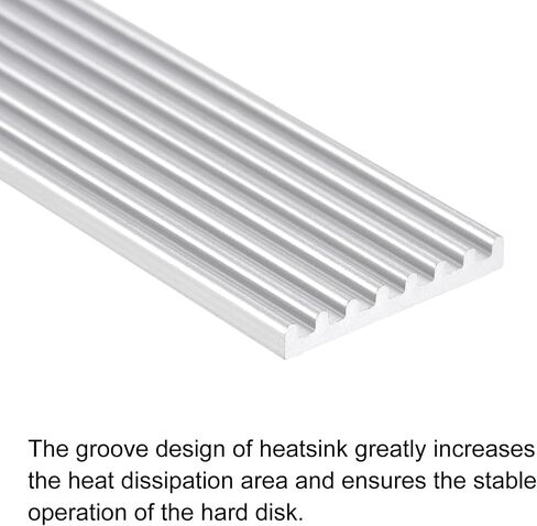 MECCANIXITY 1 Pack M.2 2280 Nvme SSD Heatsink Cooler Alloy الألومنيوم بالوعة الحرارة مع تركيب مسامير مفك البراغي، 1 مم، 1.5 مم وسادة حرارية، للكمبيوتر المحمول، لون فضي in Saudi Arabia