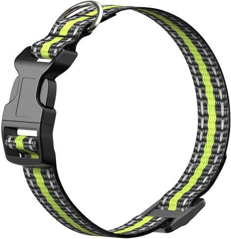 Nylon Dog Collar, Adjustable Collar for Dogs, Black in Saudi Arabia