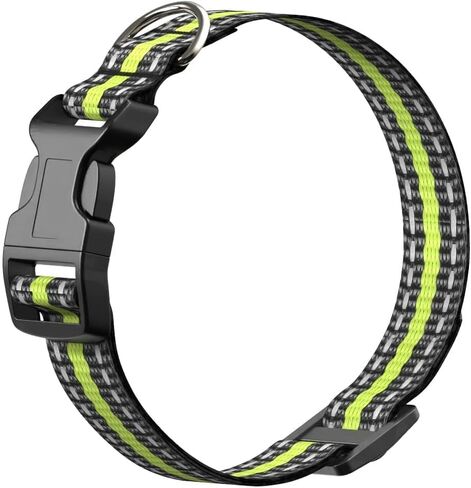 Nylon Dog Collar, Adjustable Collar for Dogs, Black in Saudi Arabia