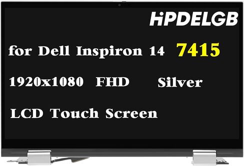 Replacement for Dell Inspiron 5410 7415 2-in-1 P147G P147G002 DP/N DC1RR KRCDD FHD 1920x1080 14.0" LCD Screen Digitizer Display Assembly Silver in Saudi Arabia