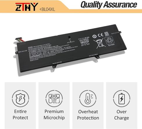 استبدال بطارية ZTHY BL04XL لأجهزة الكمبيوتر المحمول HP EliteBook X360 1040 G5 G6 Series BL04056XL HSTNN-UB7N HSTNN-DB8M HSTNNUB7N L07041855 L07041-855 L07353-2C1 L07353-241 L07353-541 7.7V 56.2Wh 7300 ماه in Saudi Arabia
