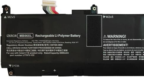 MB06XL 83Wh Battery Replacement for HP ZBook Studio G7 G8 Mobile Workstation/ZBook Create G7 / ZBook Power 16 G11 A/ZBook Create G8 Series Laptop HSTNN-IB9E L78553-005 L77973-1C1 L78553-002 in Saudi Arabia
