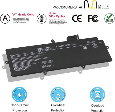 PA5331U-1BRS Laptop Battery Replacement for Toshiba Dynabook Portege A30-E X30L-G R30-A R30-A-134 R30-E-10K R30-E-10X A30-E-102 A30-E-140 A30-E-15M X30L-G-10H Terca A40-E A40-G A30-G-132 A30-G-139 in Saudi Arabia