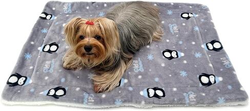 Klippo Double Layered Ultra Plush Dog/Puppy Blanket/Mat/Padding/Cover/Throw/Spread (Fluffy Clouds, Large) in Kuwait