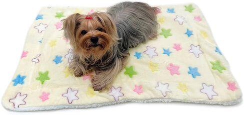 Klippo Double Layered Ultra Plush Dog/Puppy Blanket/Mat/Padding/Cover/Throw/Spread (Fluffy Clouds, Large) in Kuwait
