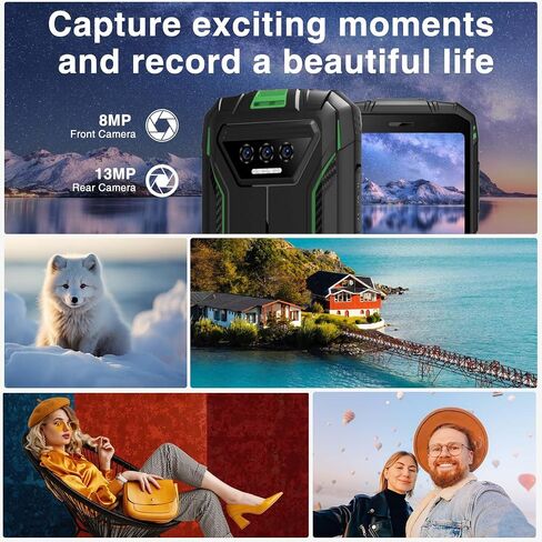 DOOGEE S41 MAX هواتف ذكية متينة، 16 جيجابايت + 256 جيجابايت/1 تيرابايت فتح الهواتف المحمولة، هاتف Android 13 القوي، بطارية 6300 مللي أمبير في الساعة، هاتف محمول متين 5.5 بوصة HD+، IP68/69K/شريحة اتصال 4G مزدوجة/معرف الوجه/OTG/NFC/GPS، أسود in Saudi Arabia
