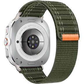 متوافق مع ساعة سامسونج جالاكسي 7 الترا باند 47 ملم، حزام من نسيج النايلون المموج للنساء والرجال، ملحق بديل مناسب لساعة سامسونج جالاكسي الترا تريل باند in Kuwait