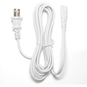 [UL Listed] OMNIHIL White 8 Foot Long AC Power Cord Compatible with Sonos Play 1, 3, 5 Cable PS