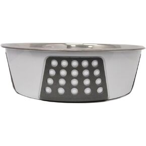 SPOT by Ethical Products - Non Slip Stainless Steel Dog Bowl Durable Dog Food and Water Pet Dish - Dishwasher Safe – Tribeca Style - Multiple Sizes - Puppy Bowl Dog Bowl Cat Dish- Red-15oz