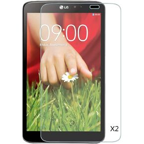 2 Pack Tempered Glass Screen Protector Transparent for LG G Pad 8.3 V500 V510 VK810