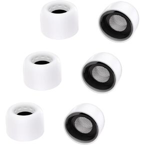 TRI Clarion for AirPods Pro 0.35mm Ultra-Thin Silicone Ear Tips,3 Pairs Earphones Tips Replacement Silicone Eartips Designed for AirPods Pro 1st/2nd with Noise Reduction Hole (4556 XS/XS/XS)