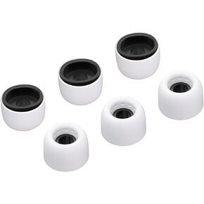 TRI Clarion لـ AirPods Pro 0.35 مم أطراف أذن سيليكون رفيعة للغاية، 3 أزواج من أطراف سماعات الأذن البديلة من السيليكون مصممة لـ AirPods Pro 1st/2nd مع فتحة لتقليل الضوضاء (4556 XS/XS/XS) in Kuwait