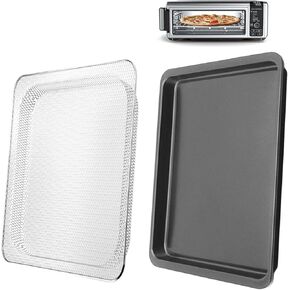 Oven Air Fryer Basket and Tray Compatible with Ninja SP100, SP101, SP1001C, SP201 Foodi Air Fry Oven (Air Fryer Basket and Tray)