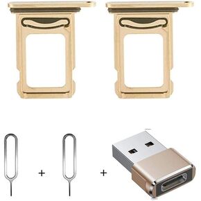 2Pcs for iPhone 12 Pro Dual SIM Card Tray Replacement for iPhone12 Pro Nano Dual SIM Card Tray Slot Holder Adapter USB C Female to USB A Male Adapter 2Pcs Eject Pin… Silver