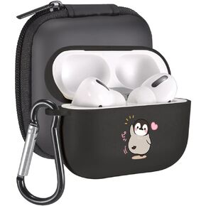 MAYCARI Lovely Frog Mushroom Case for AirPods Pro with Keychain, Cute Animal Design Protective Soft TPU Cover Compatible with AirPods Pro Charging Green Case for Women Girls