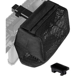 Brass Catcher Heat Resistant Thickened Nylon Cartridge Casing Shell Catcher Net for Weapon with Picatinny Rail Mount