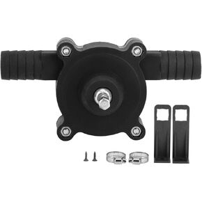 Small, SelfPriming Water Transfer Pump Hand Crank Electric Drill Pumps with Metal Connectors for Aquariums Fish Maker Pump Pond 7.8oz