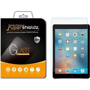 Supershieldz Designed for iPad 9.7 inch (2018, 2017) and iPad Pro 9.7 inch Tempered Glass Screen Protector, Anti Scratch, Bubble Free