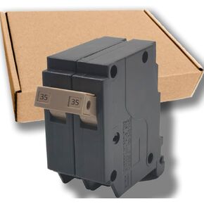 CH250 2-Pole 50-Amp Circuit Breaker, Type CH 3/4-Inch Plug-On Molded Case Circuit Breaker, Thermal Magnetic Protection, 10 KAIC, 120/240V, Fit for Cutler Hammer Load Centers (5 Years Warranty)