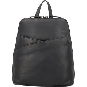 Unisex Concealed Carry Jayden Leather Backpack with Hidden Compartment with Universal Holster (Dark Brown)