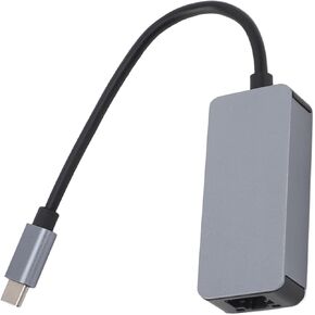 محول USB C إلى إيثرنت، محول شبكة USB عالي السرعة من النوع C إلى RJ45 Ethernet LAN، يدعم التصحيح التلقائي، محول إيثرنت محمول لنظام Win 7 8 8.1 10، Genericyrgfhb5i27