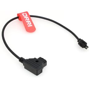 DRRI D-Tap to 4-Pin Microfit Connector Power Cable for Freefly Systems Ember S5K High-Speed Camera (Coiled Cable)