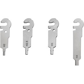 Roxon FLEX FT06 - Build Your Own Multitool Implements Tools Accessories Set (2mm Hex Wrench, 2.5mm Hex Wrench, 3mm Hex Wrench, 4mm Hex Wrench)