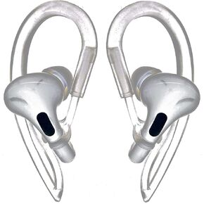خطافات أذن متوافقة مع Apple AirPods Pro [مضادة للانزلاق ومضادة للسقوط ومضادة للفقدان] [مريحة] [مناسبة] [متينة]، متوافقة مع خطاف أذن AirPods Pro، 4 قطع شفافة