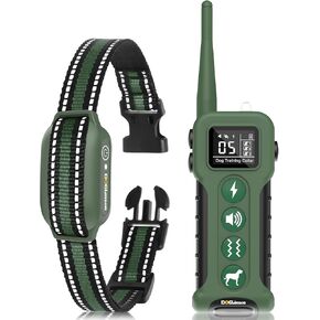 Dog Training Shock Collar with Remote 3300ft Range - Waterproof Shock Collar for 10-110lbs Dogs, Rechargeable E Collar for Dogs Training, Safety Shock Collar(0-16)