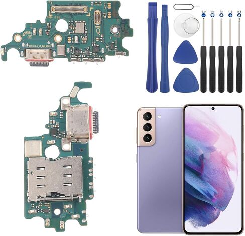 استبدال منفذ الشحن لهاتف Samsung Galaxy S21 5G USB Dock Connector فليكس كابل ميكروفون بديل لهاتف Samsung Galaxy S21 5G G991U مع أدوات إصلاح in Kuwait