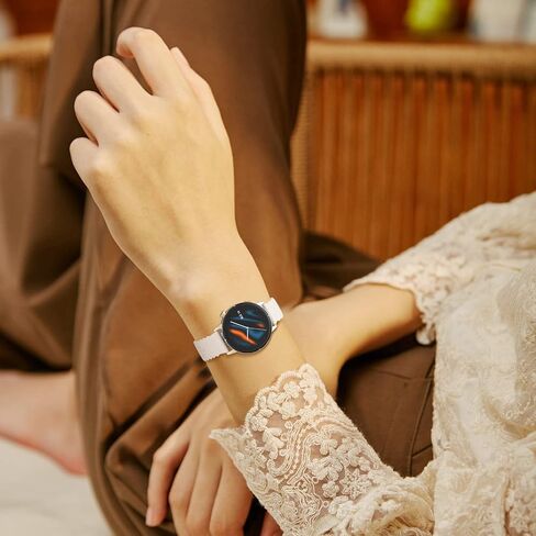 6 Pack Bands Compatible with Samsung Galaxy Watch 6/5/4 40mm 44mm,Watch 6 Classic 43mm 47mm/5 Pro 45mm/Watch 4 3 Classic Band 42mm 46mm/Active 2, 20mm Slim Sport Lace Silicone Wristband for Women Men in Saudi Arabia
