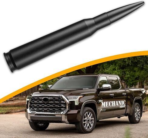 50 Cal Short Antenna for 1999-2024 Chevy Chevrolet Silverado 1500 2500 3500, 1999-2024 GMC Sierra 1500 2500 3500, Matte Black Truck Radio Antenna in Saudi Arabia