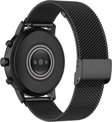 E ECSEM Metal Bands Intended for TOZO S6/S5/S3 Women Men Stainless Steel Mesh Adjustable Wristband Strap Replacement Strap for TOZO S6 & TOZO S5 & TOZO S3 Smart Watch Accessories in Saudi Arabia