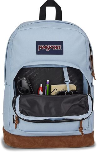 JanSport Right Pack Backpack - Durable Daypack with Padded 15" Laptop Sleeve, Spacious Main Compartment & Integrated Water Bottle Pocket - Pastel Lilac in Kuwait
