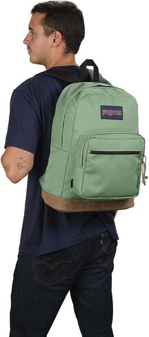 حقيبة ظهر JanSport Right Pack - حقيبة نهارية متينة مع حقيبة كمبيوتر محمول مبطنة مقاس 15 بوصة، وحجرة رئيسية واسعة وجيب مدمج لزجاجة المياه - أرجواني فاتح in Saudi Arabia
