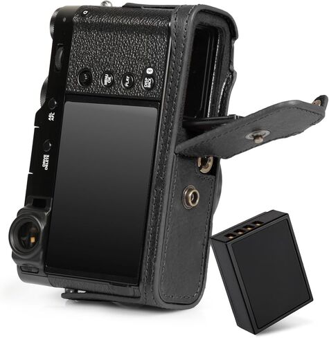 MegaGear Genuine Leather Camera Case for Fujifilm X100VI - Stylish and Protective - Brown in Saudi Arabia