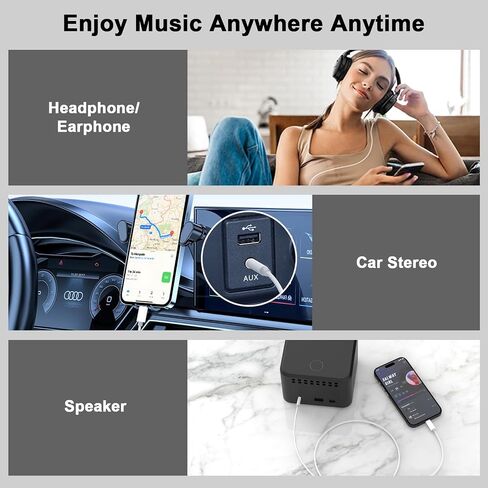 USB C to 3.5mm Audio Aux Jack Cable for iPhone 16 15, 2 Pack USB Type C to 3.5mm Headphone Car Stereo Cord for iPhone 16/16 Plus/16 Pro/16 Pro Max/15/15 Plus/15 Pro/15 Pro Max, iPad Pro/Air, 3.3ft in Saudi Arabia