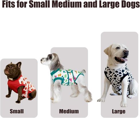 Recovery Suit for Dogs After Surgery, Dog Recovery Suit Female Male after Neutering, Dog Spay Surgical Recovery Suit Female Substitute Cone & E-Collar, Dog Onesie for Surgery Abdominal Wounds Bandages in Saudi Arabia
