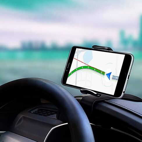 ASHATA Car متعدد الوظائف حامل جوّال بلاستيكي يدعم دوران 360 درجة للسيارة GPS حامل ملاحة الهاتف المحمول in Saudi Arabia