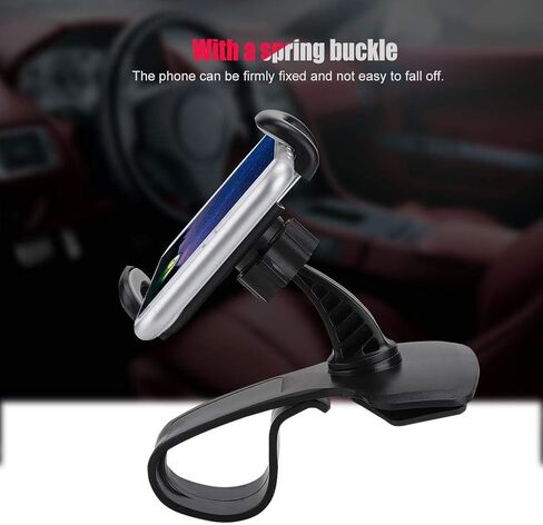 ASHATA Car متعدد الوظائف حامل جوّال بلاستيكي يدعم دوران 360 درجة للسيارة GPS حامل ملاحة الهاتف المحمول in Saudi Arabia