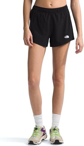 شورت Wander للسيدات من THE NORTH FACE، باللون الأزرق الفولاذي/الحجر النيلي، مقاس صغير عادي in Kuwait