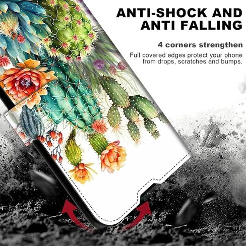 حافظة محفظة لهاتف Moto G Power 5G 2024 مع مسند حامل بطاقة الائتمان RFID، غطاء واقٍ مقاوم للصدمات من جلد البولي يوريثان قابل للطي لهاتف Moto G Power 5G 2024، Cool Mushroom in Saudi Arabia