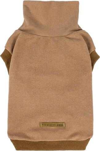 Fitwarm الياقة المدورة الصوف الكلب سترة، الملابس الشتوية الحرارية للكلاب الصغيرة صبي فتاة، كلب خفيف الوزن معطف الطقس البارد، البلوز هزلي البلوز، الزي الحيوانات الأليفة، الأخضر العسكري، الزيتون الأخضر، XL in Kuwait