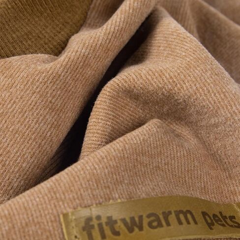 Fitwarm الياقة المدورة الصوف الكلب سترة، الملابس الشتوية الحرارية للكلاب الصغيرة صبي فتاة، كلب خفيف الوزن معطف الطقس البارد، البلوز هزلي البلوز، الزي الحيوانات الأليفة، الأخضر العسكري، الزيتون الأخضر، XL in Kuwait