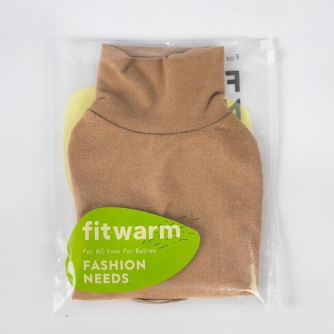 Fitwarm الياقة المدورة الصوف الكلب سترة، الملابس الشتوية الحرارية للكلاب الصغيرة صبي فتاة، كلب خفيف الوزن معطف الطقس البارد، البلوز هزلي البلوز، الزي الحيوانات الأليفة، الأخضر العسكري، الزيتون الأخضر، XL in Kuwait