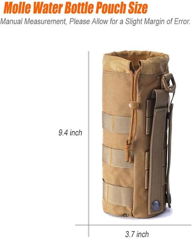 4 Pack Tactical Pouches, Molle Pouches for Backpacks, Molle Water Bottle Pouch, Backpack Attachments in Saudi Arabia