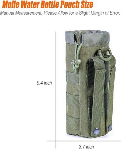 4 Pack Tactical Pouches, Molle Pouches for Backpacks, Molle Water Bottle Pouch, Backpack Attachments in Saudi Arabia