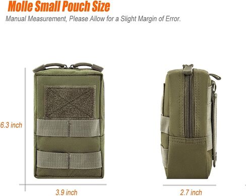 4 Pack Tactical Pouches, Molle Pouches for Backpacks, Molle Water Bottle Pouch, Backpack Attachments in Saudi Arabia