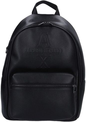 أ | حقيبة ظهر للرجال من X ARMANI EXCHANGE تحمل شعار AX كبير الحجم، باللون الأسود، مقاس واحد in Saudi Arabia